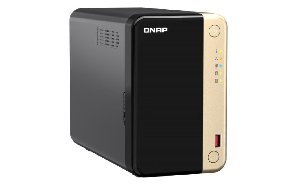 NAS assemblato QNAP Tower TS-264-8G 36TB (2x18TB) con HDD WD Red PRO