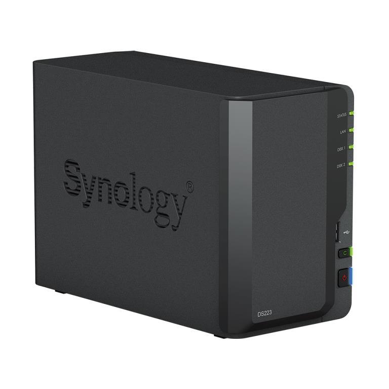 NAS assemblato Synology SY-DS223-8TIW 8TB (2x4TB) con HDD Seagate IronWolf
