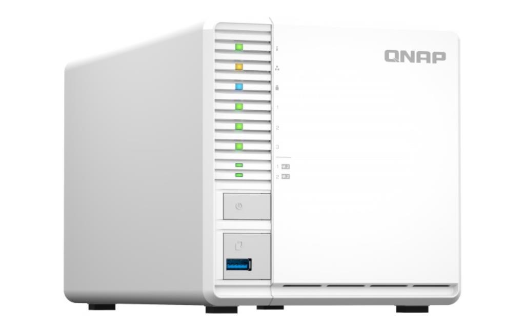 NAS assemblato QNAP Tower TS-364-8G-30TNS 30TB (3x10TB) con HDD Seagate Exos