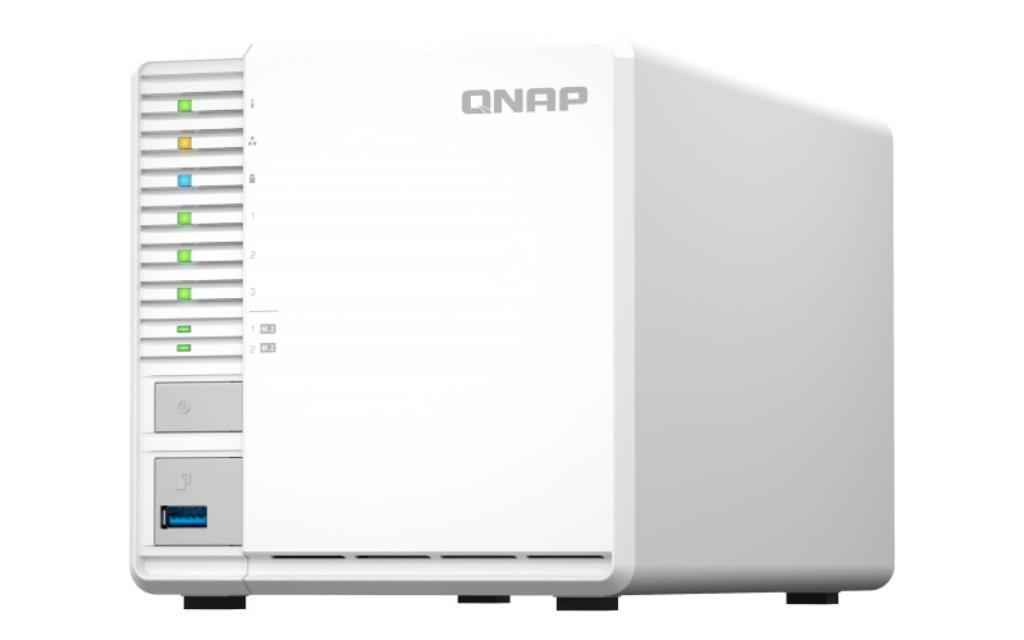 NAS assemblato QNAP Tower TS-364-8G-30TNS 30TB (3x10TB) con HDD Seagate Exos