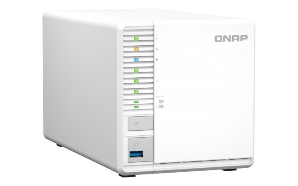 NAS assemblato QNAP Tower TS-364-8G-54TNS 54TB (3x18TB) con HDD Seagate Exos