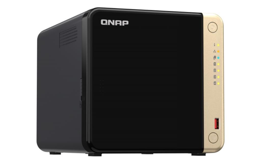 NAS assemblato QNAP Tower TS-464-8G 56TB (4x14TB) con dischi Entreprise
