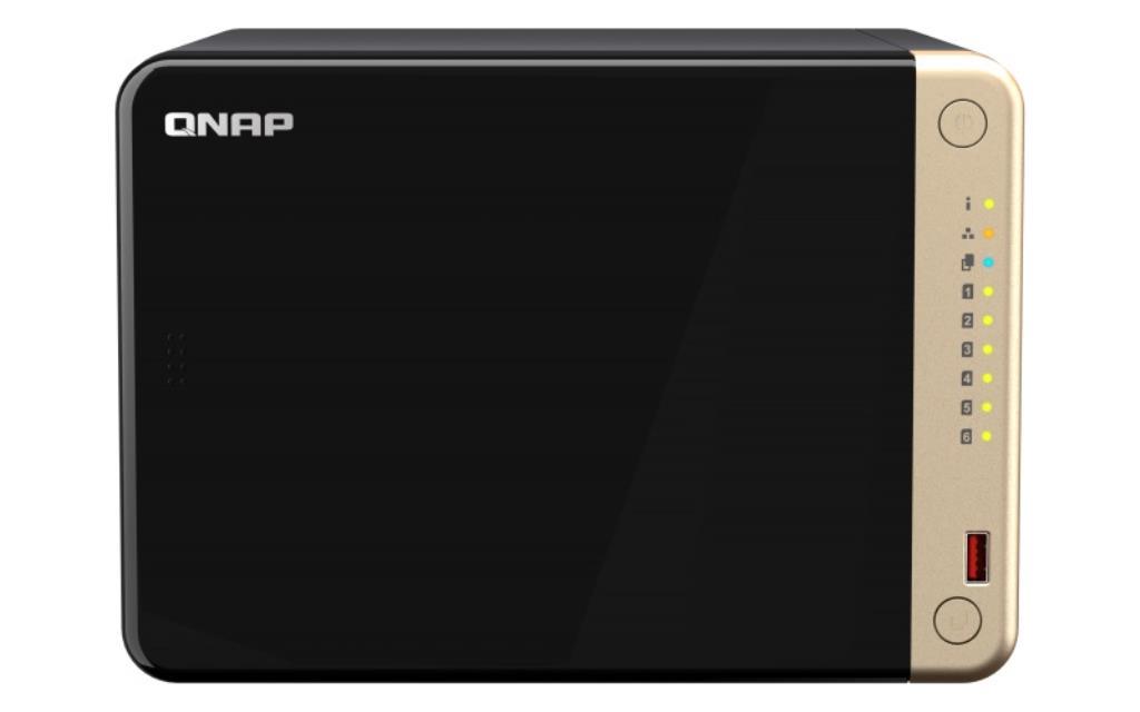 NAS assemblato QNAP Tower TS-664-8G 96TB (6x16TB) con dischi Seagate IronWolf Pro