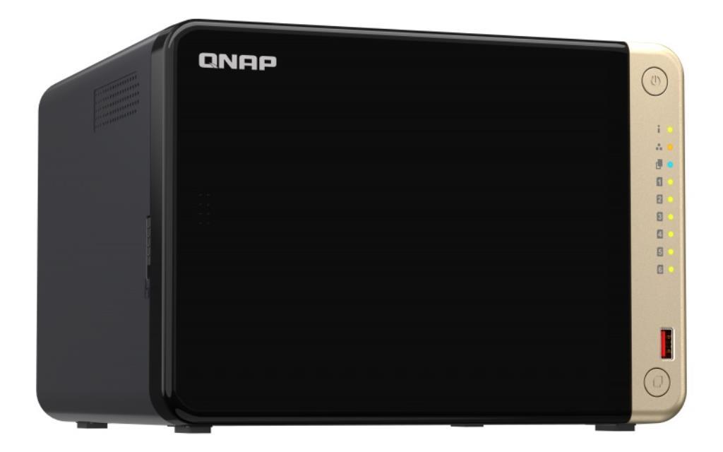 NAS assemblato QNAP Tower TS-664-8G 96TB (6x16TB) con dischi Entreprise