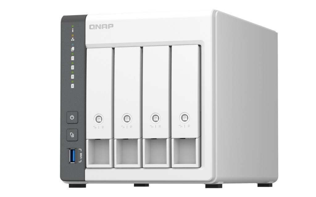 NAS assemblato QNAP TS-433-4G 32TB (4x8TB) con HDD WD Red NAS