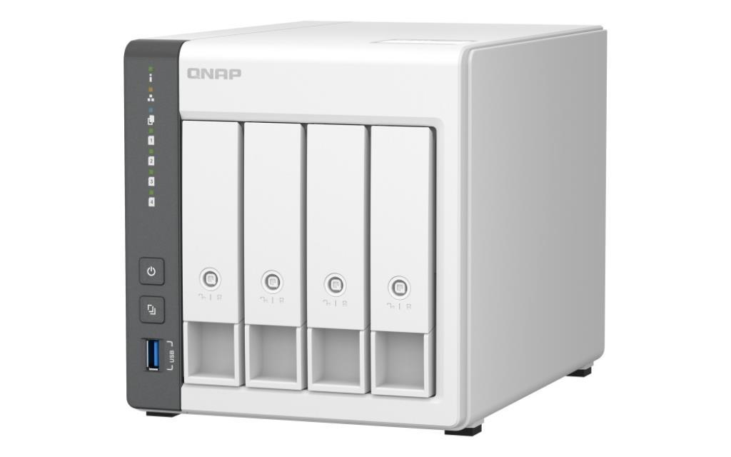 NAS assemblato QNAP TS-433-4G 64TB (4x16TB) con HDD Seagate Exos