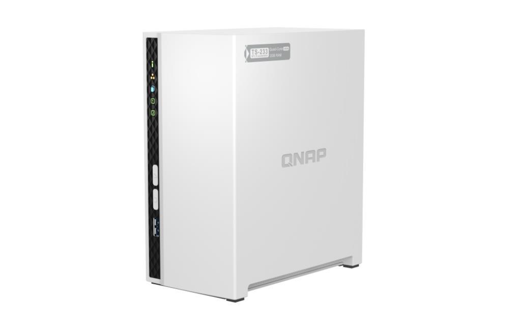 NAS assemblato QNAP TS-233 12TB (2x6TB) con HDD WD Red PRO