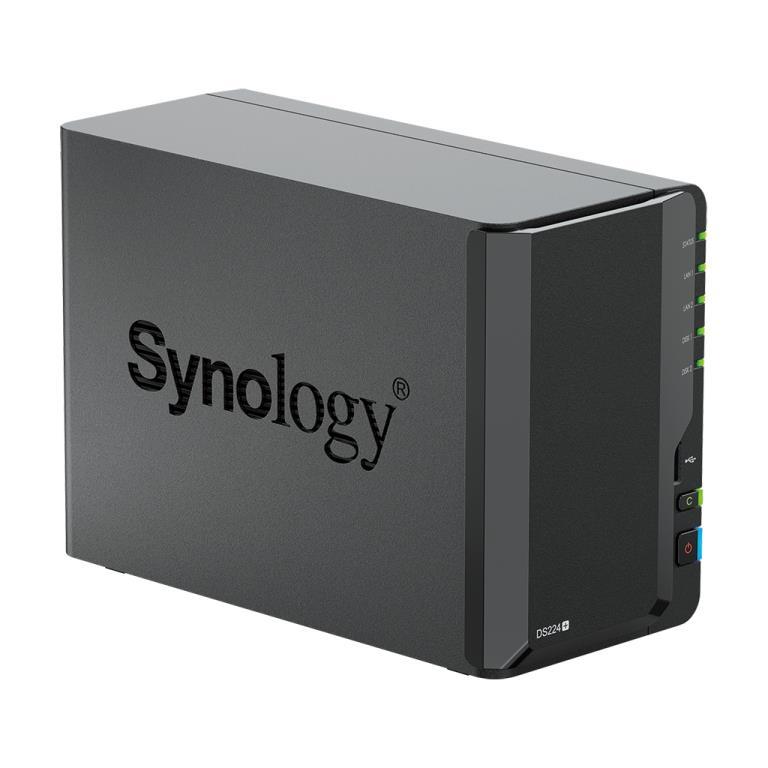 NAS assemblato Synology DS224+ 4TB (2x2TB) con HDD Seagate IronWolf