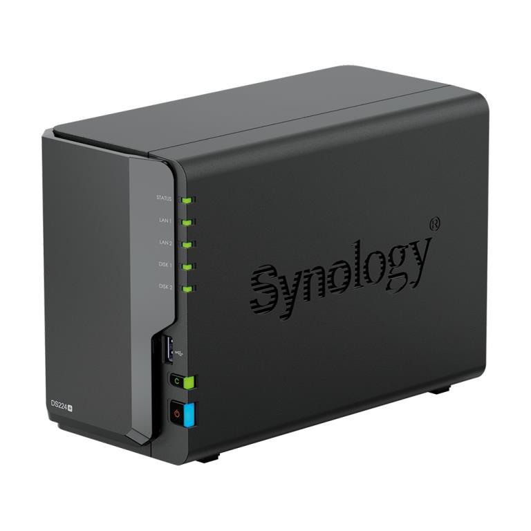 NAS assemblato Synology DS224+ 3.84TB (2x1.92TB) con SSD Entreprise
