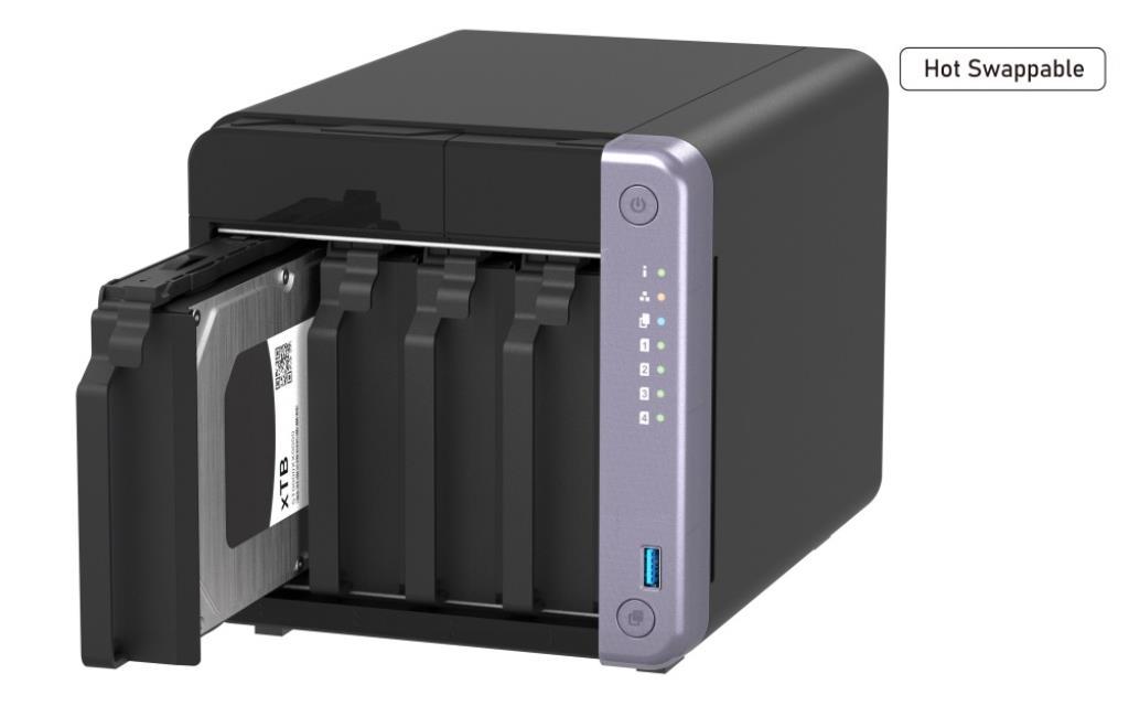 NAS assemblato QNAP TS-432X-4G 72TB (4x18TB)con HDD Seagate Exos