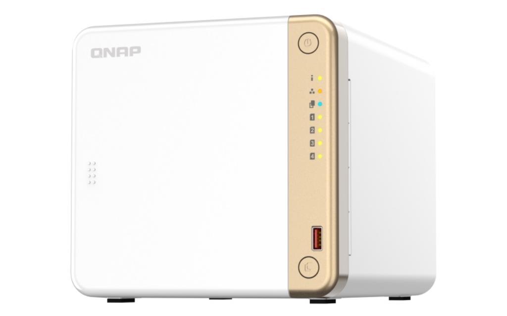 NAS assemblato QNAP TS-462-4G 88TB (4x22TB)con HDD WD Ultrastar