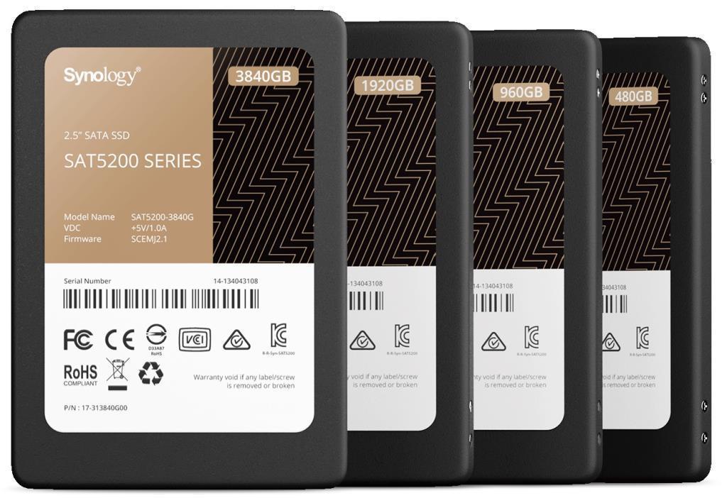 NAS assemblato Synology DS225+ 3.84TB (2x1.92TB) con SSD Entreprise