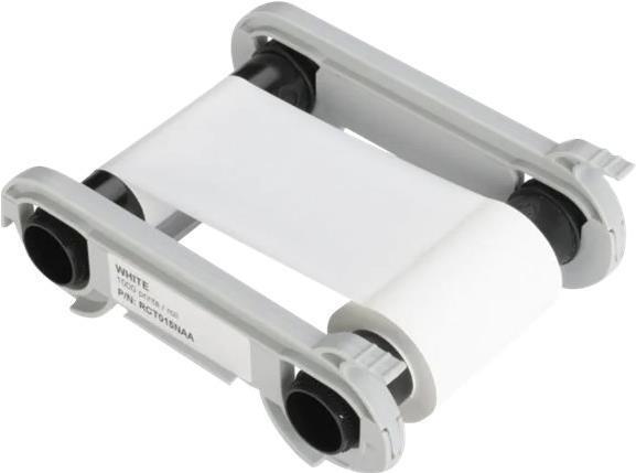 WHITE Monochrome Ribbon - up - to 1000 prints / roll - Warranty: 3M