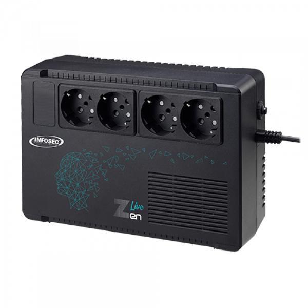 Zen Live 650 - INTERACTIVE 650 VA 4PRISES - Warranty 24M