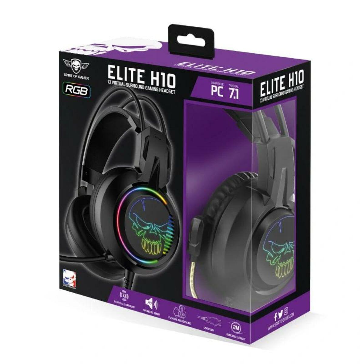 Cuffie Spirit of Gamer Elite H10 nere