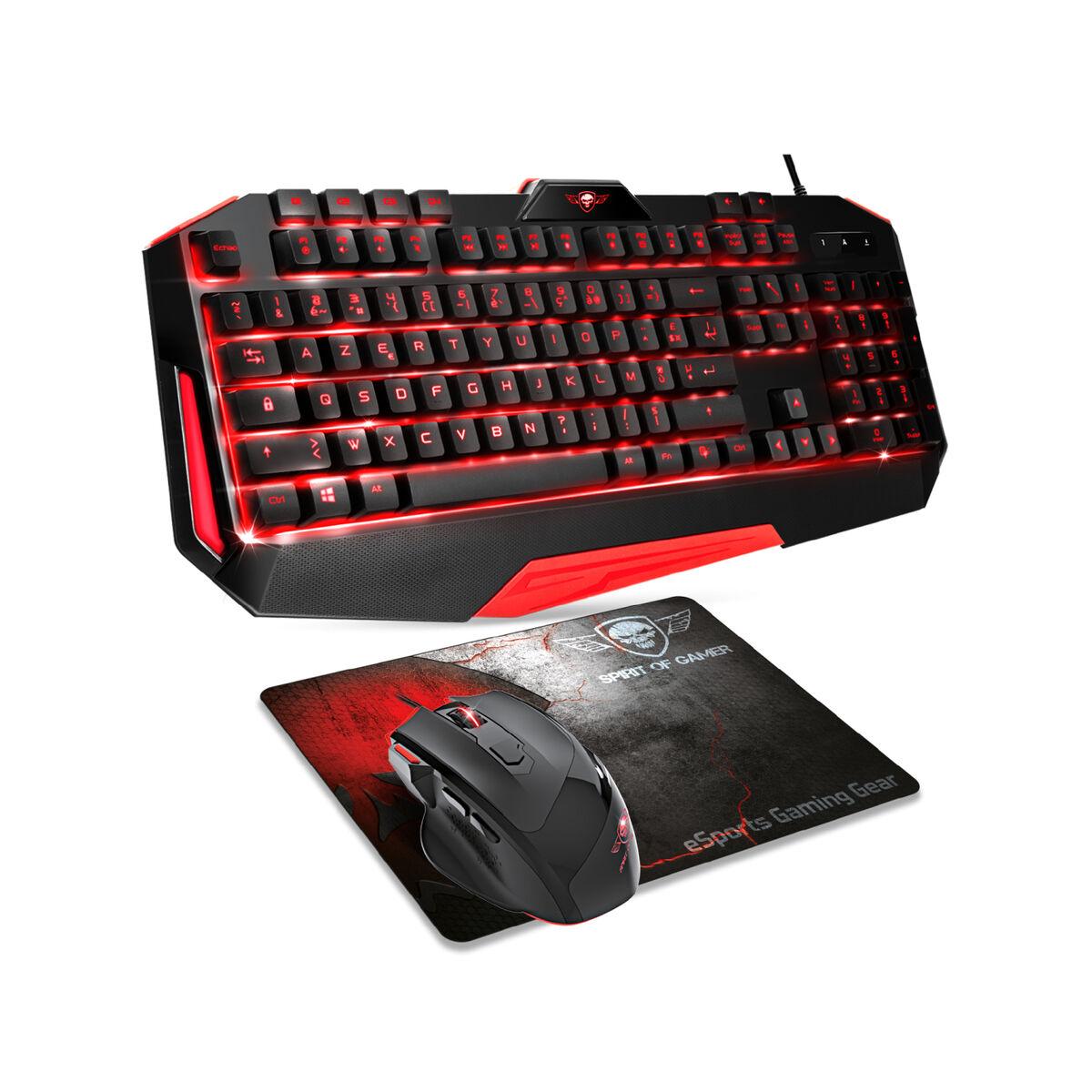 Pacchetto Spirit of Gamer Tastiera + Mouse + Tappetino per mouse
