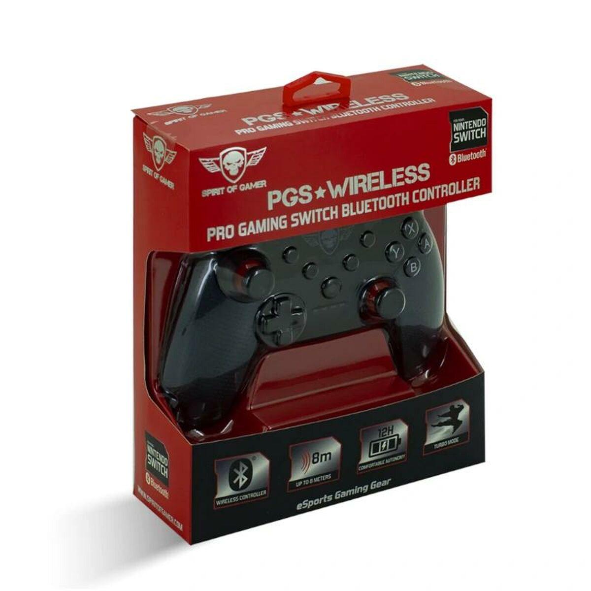 MANETTE DE JEU SANS FIL BLUETOOTH SPIRIT OF GAMER PRO GAMING POUR NINTENDO SWITCH (NOIR)