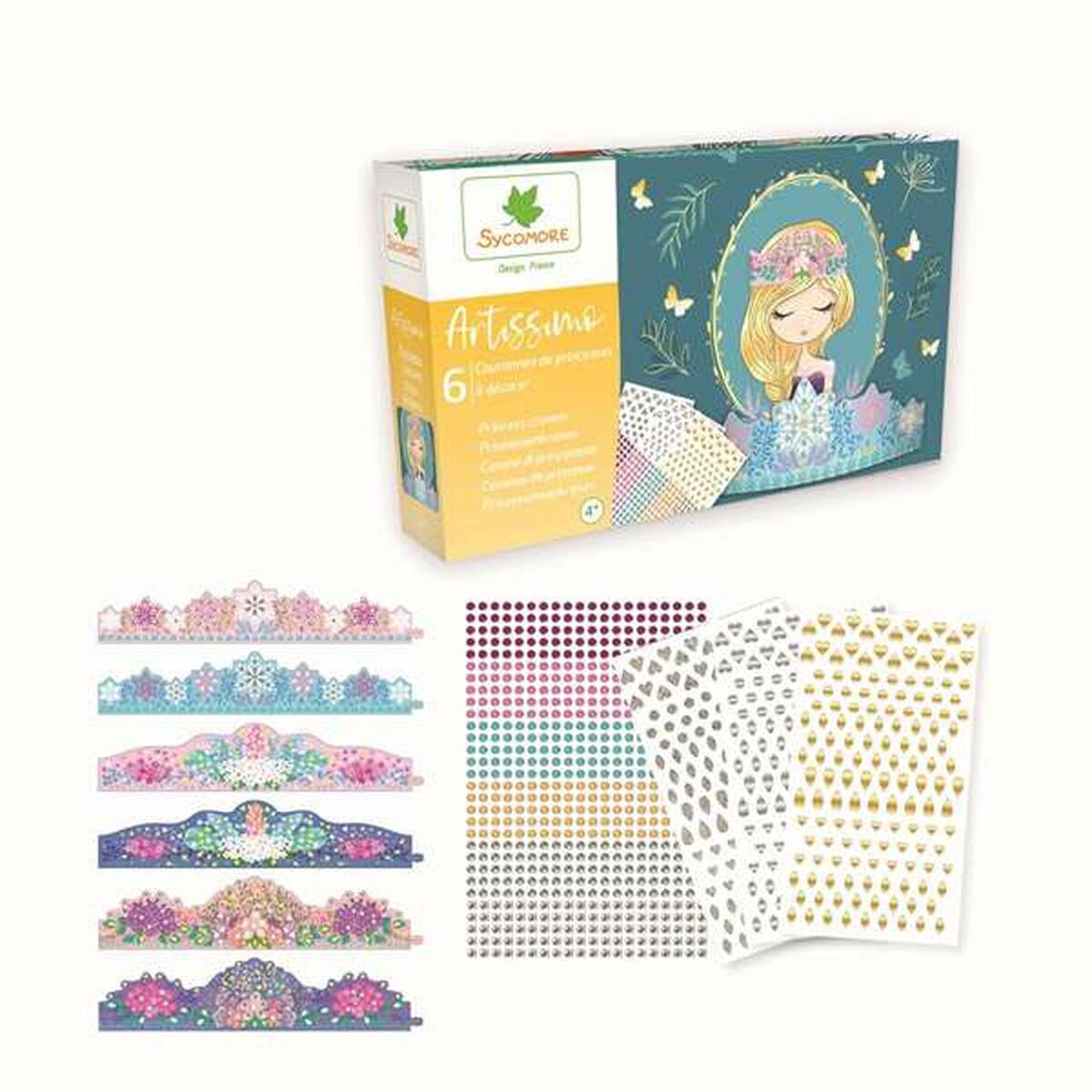 Faujas CREA009 giocattolo artistico e artigianale (SYCOMORE Artissimo Children's Princess Flower Crowns Unisex 4 Years or Above