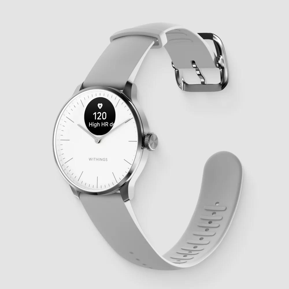 Smartwatch Withings ScanWatch Light Hybryd argento UE