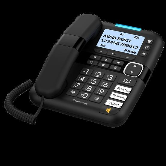 Amplicomms Bigtel 1580 Black Big Bigh Staff Telefono
