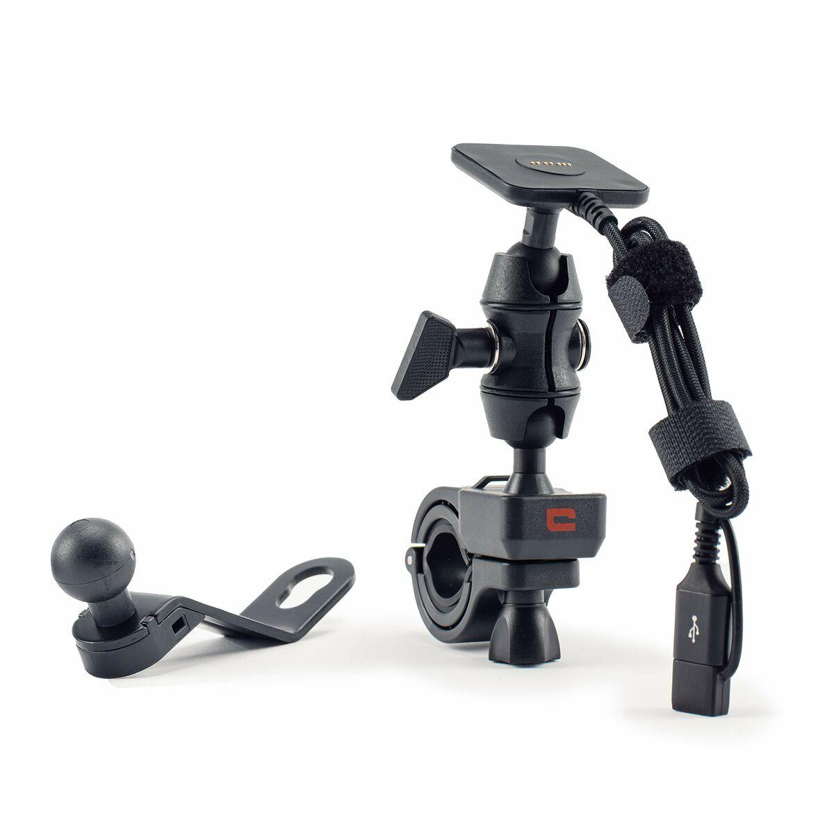 Crosscall X-RIDE Supporto attivo Telefono cellulare/smartphone Nero (X-RIDE FIXING AND CHARGING KIT - FOR MOTORCYCLES BLACK)