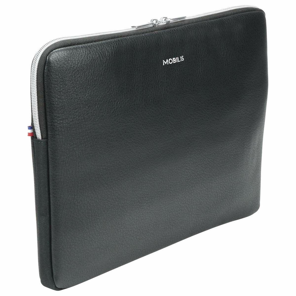 Mobilis PURE SLEEVE borsa per notebook 356 cm 14 Custodia a tasca Nero Argento (PURE SLEEVE 12.5-14IN SILVER - ZIP)