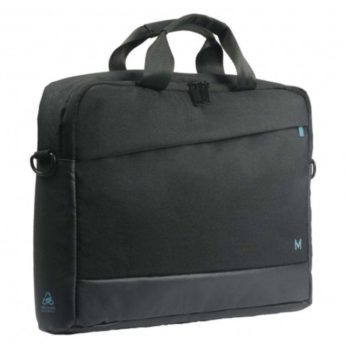 Mobilis RE.LIFE 396 cm 15.6 Valigetta ventiquattrore Nero (TOPLOADING BRIEFCASE UP TO 16IN - 1 REINF PC COMP 1 ZIPPED FR POCK)