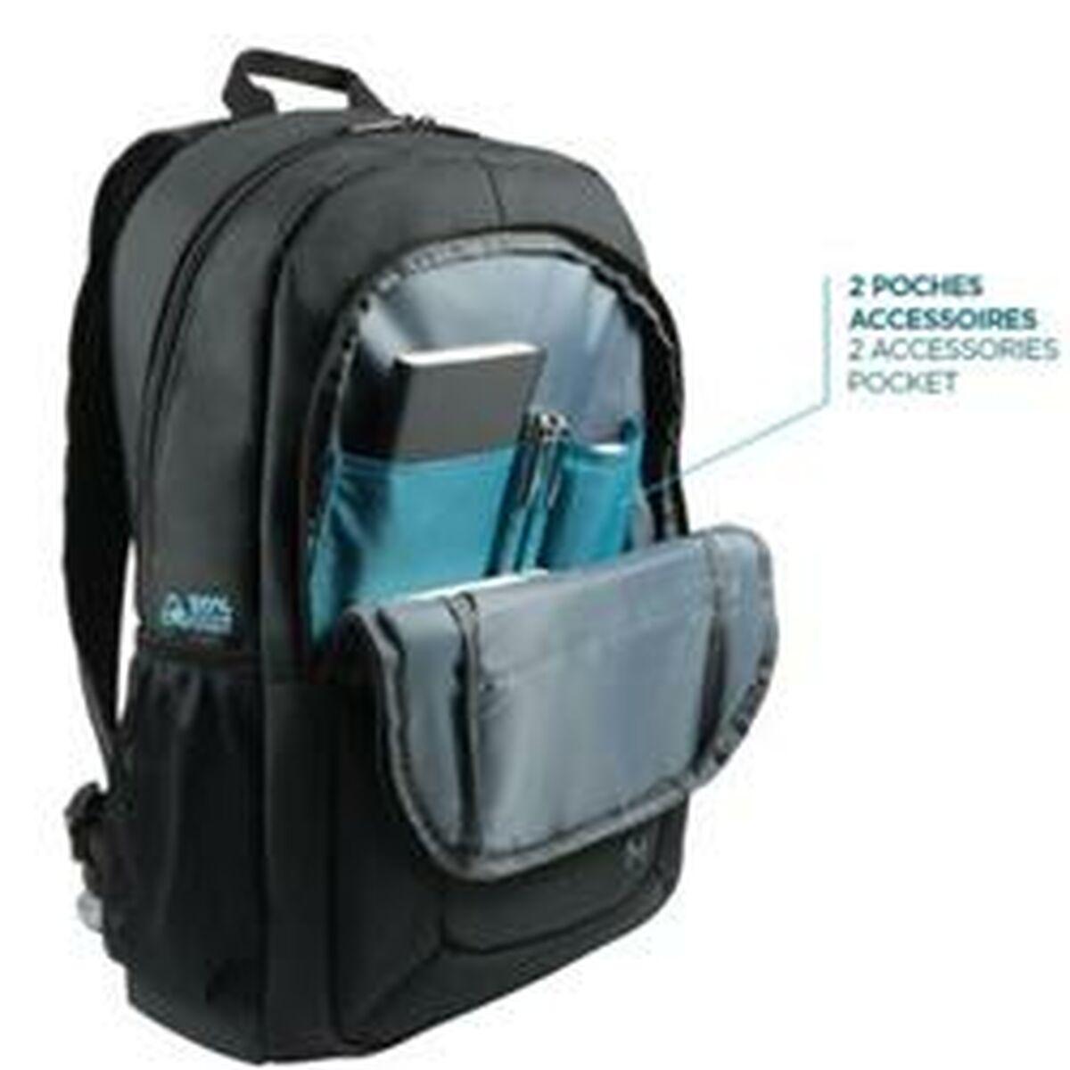 Mobilis 003064 borsa per laptop 396 cm 15.6 Zaino Nero (THEONE BACKPACK 14-15.6IN BLUE - ZIP 30 RECYCLED)
