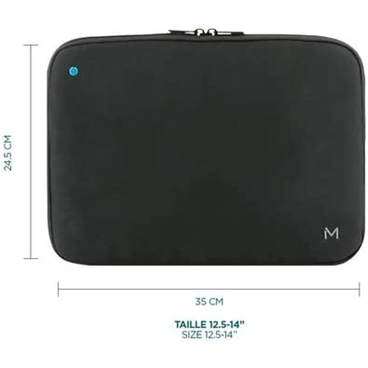 Mobilis 003065 borsa per laptop 35,6 cm [14] Custodia a tasca Nero (THEONE SLEEVE BLUE RIVET - 12.5-14ININ 45 RECYCLED)