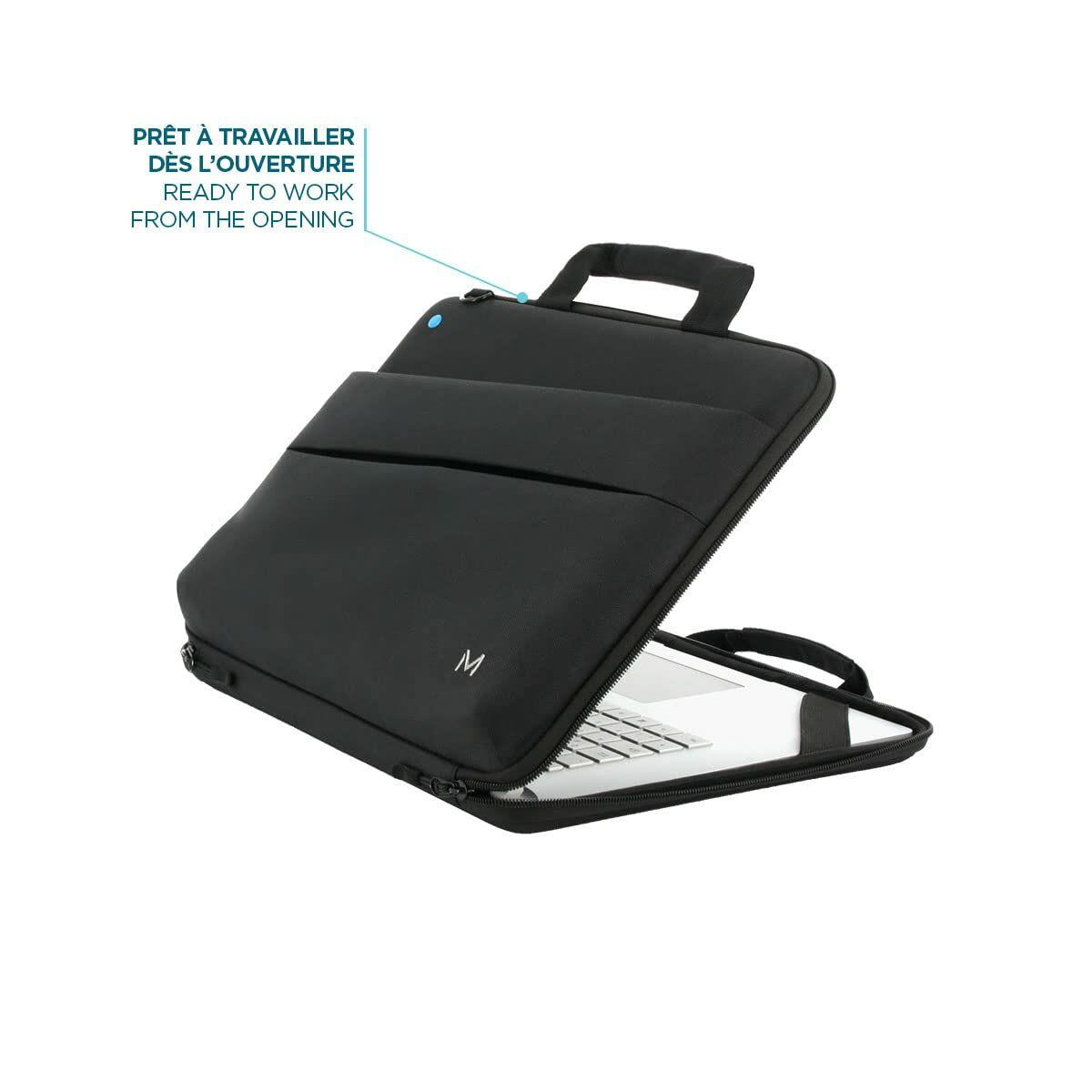 Mobilis TheOne borsa per notebook 35,6 cm [14] Valigetta ventiquattrore Nero (THEONE RUGGED CASE CLAMSHELL - 12.5-14IN - BLACK