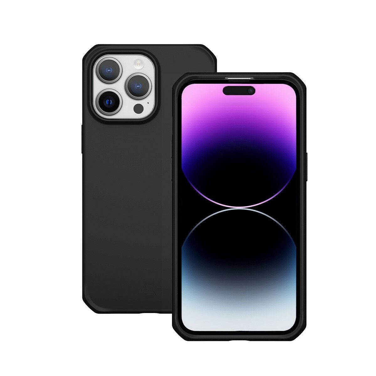 Mobilis 066052 custodia per cellulare 155 cm 6.1 Cover Nero (SPECTRUMR CASE FOR IPHONE 15 - IPHONE 14 SOLID BLK MAT SOFT BAG)