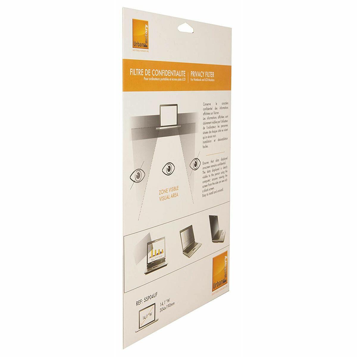 Urban Factory SSP04UF schermo anti-riflesso Filtro per la privacy senza bordi per display 358 cm (14.1")