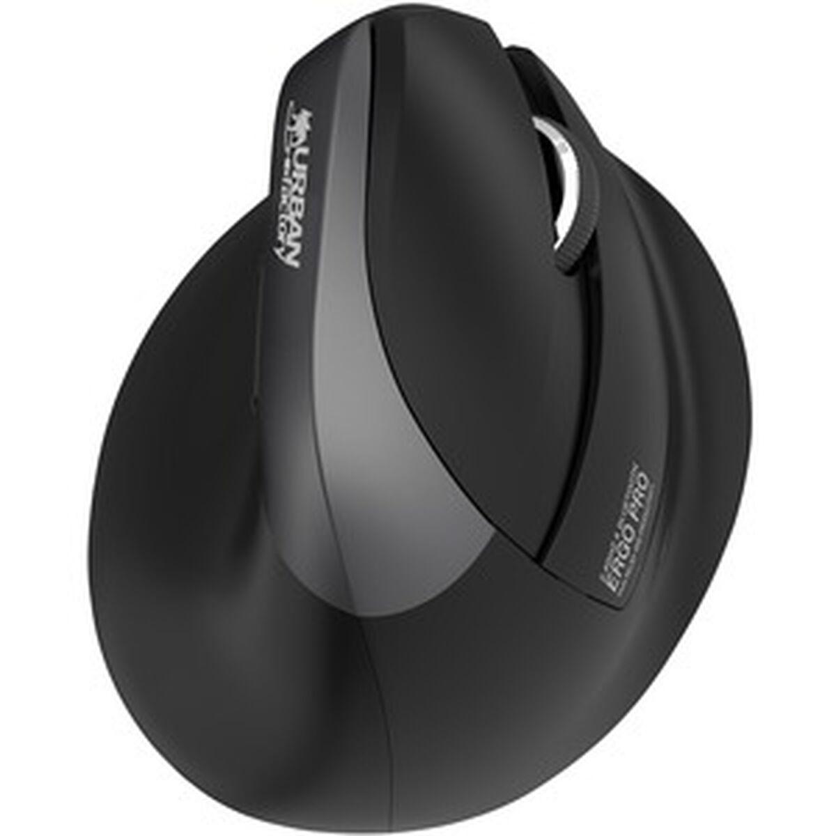URBAN FACTORY ERGO PRO - SOURIS - VERTICAL - ERGONOMIQUE - POUR DROITIERS - 6 BOUTONS - SANS FIL - 2.4 GHZ BLUETOOTH 5.0 - RÉC