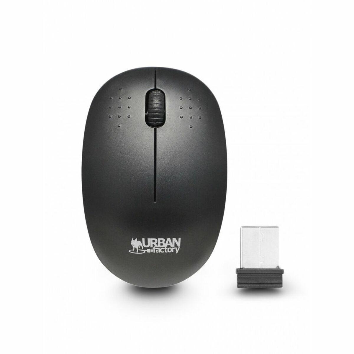 Urban Factory Free mouse Ambidestro RF Wireless Ottico 1000 DPI