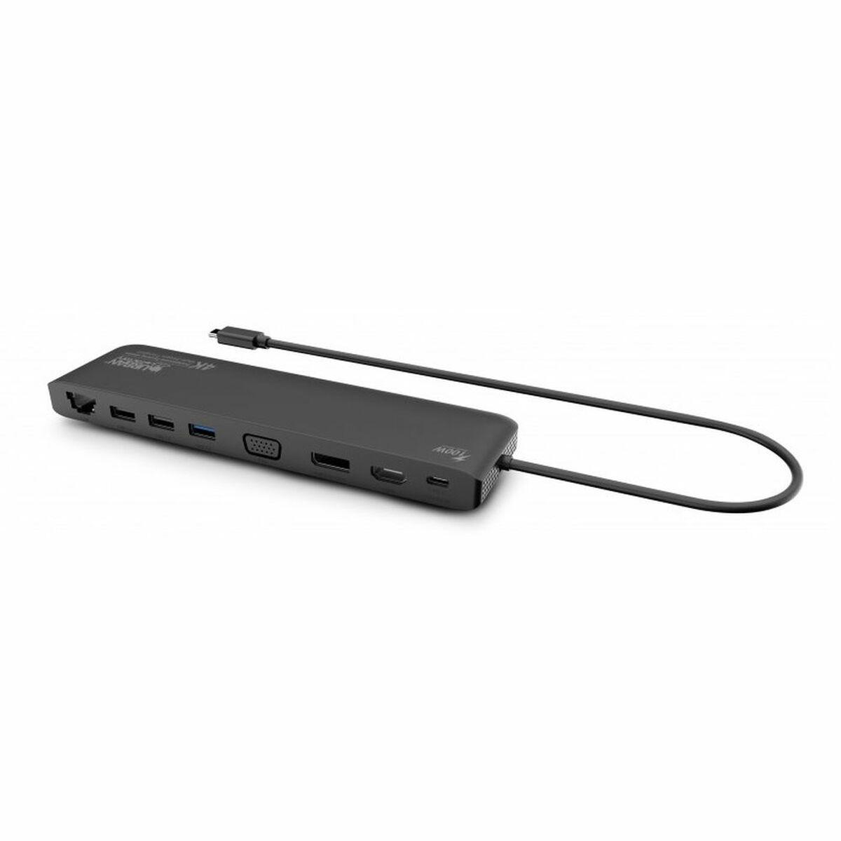 Urban Factory TCD45UF replicatore di porte e docking station per notebook Cablato USB 3.2 Gen 1 (3.1 Gen 1) Type-C Nero
