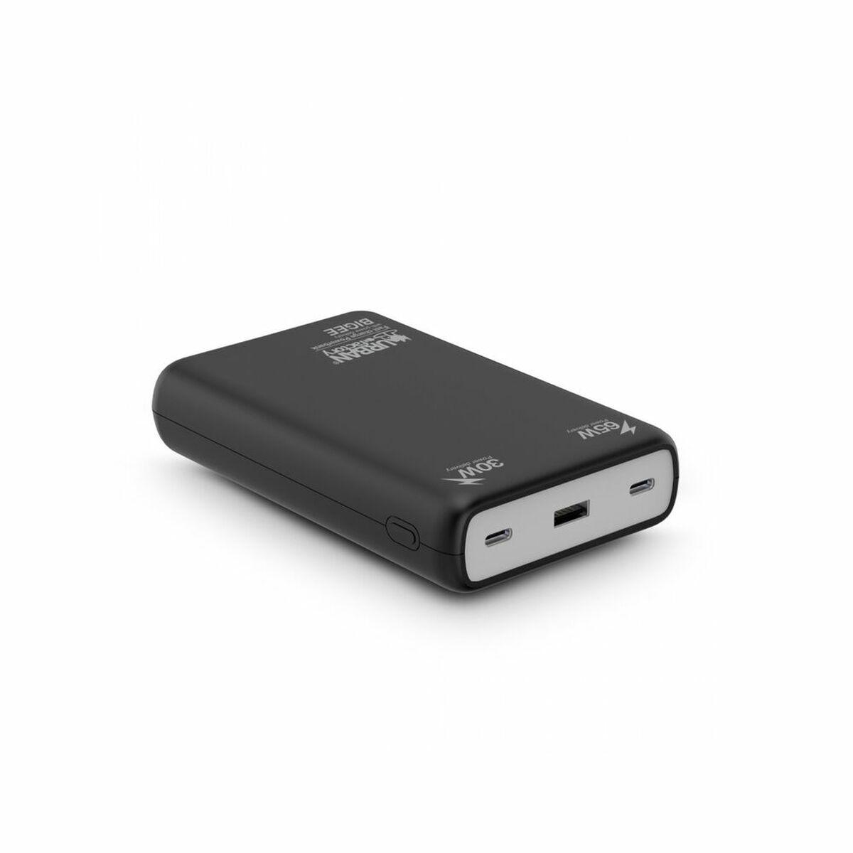 Urban Factory Bigee Power Polimero 20000 mAh Nero Grigio (BIGEE XL POWERBANK USB-C 20000 MAH WITH POWER DELIVERY 65 WATTS FUNCT