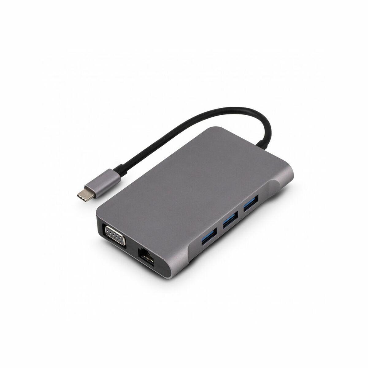 Urban Factory TCM16UF replicatore di porte e docking station per laptop Cablato USB 3.2 Gen 1 (3.1 1) Type-C Grigio [TCM16UF]