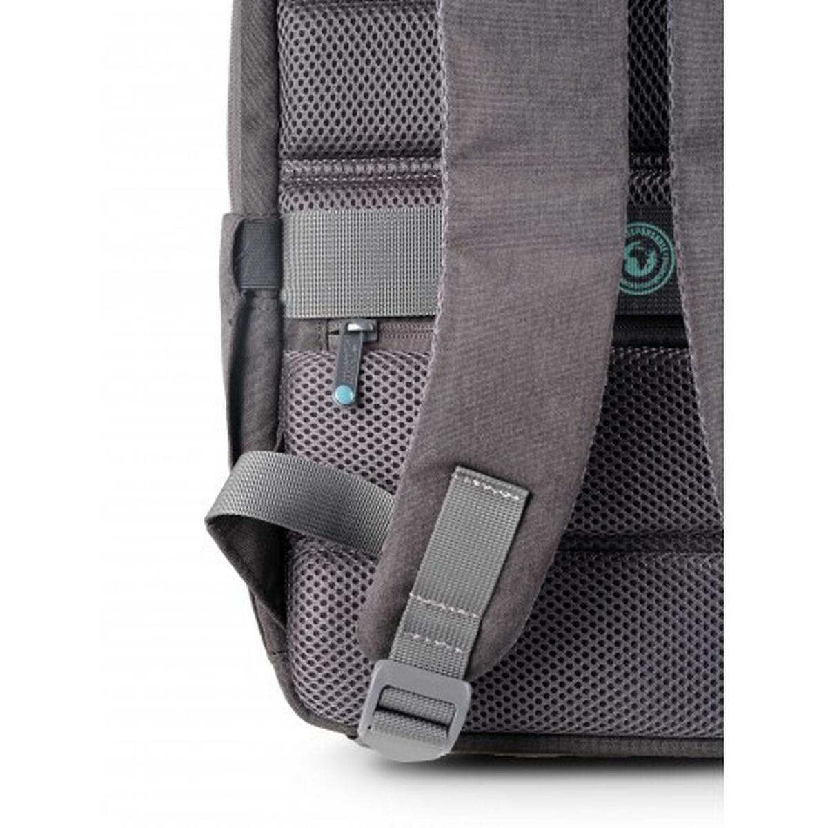Urban Factory ELB14UF borsa per notebook 356 cm 14 Zaino Grigio (GREENEE ECO BACKPACK DOUBLE COMPARTMENT FOR NOTEBOOK 13/14in)