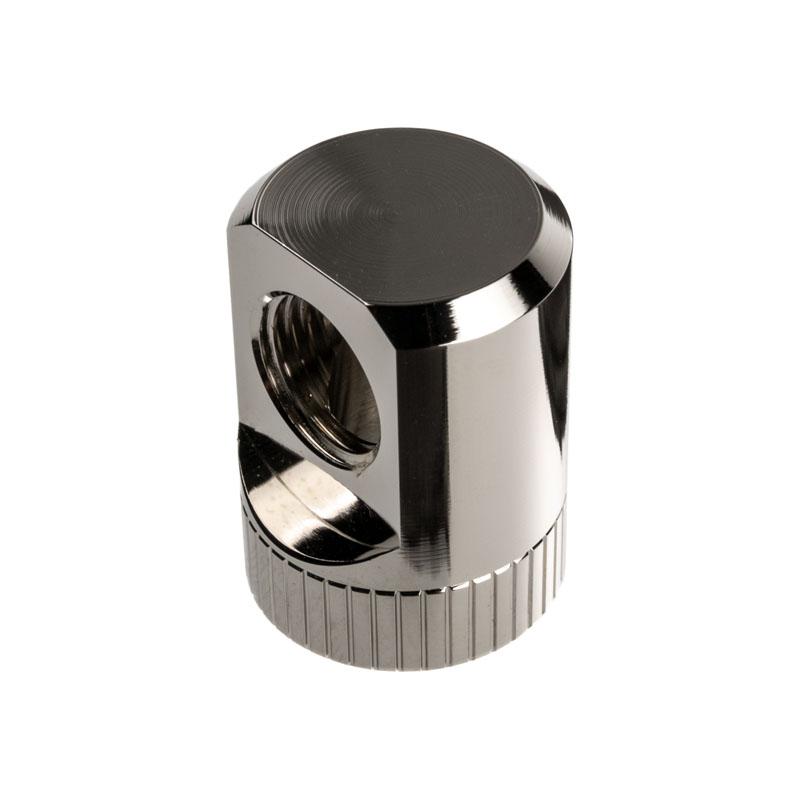 EK Water Blocks Torque Rotary 90 - Nickel Argento (EK Water Blocks EK-Quantum Torque 90 Rotary Fitting - Nickel)
