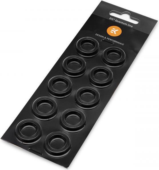 EK Water Blocks EK-Quantum Torque Color Ring 10-Pack STC 12/16 Anello di fissaggio della coppia Nero 1/4 10 pezzo[i] (EK Water