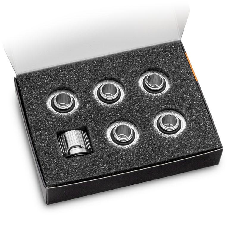 EkWaterBlocks EK-Quantum Torque STC 10/16 KÃ¸levÃ¦ske system tilpasning 6-pack SÃ¸lv