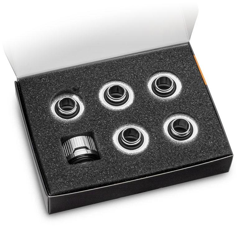 EkWaterBlocks EK-Quantum Torque HTC 16 KÃ¸levÃ¦ske system tilpasning 6-pack SÃ¸lv