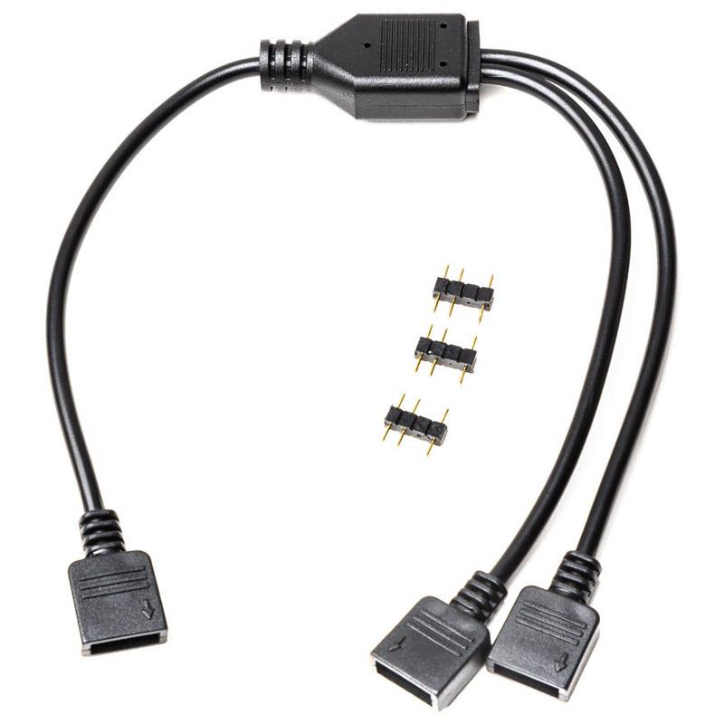 EK Water Blocks Loop D-RGB 2-Way Cavo splitter RGB (EK Water Blocks EK-Loop D-RGB 2-Way Splitter Cable)