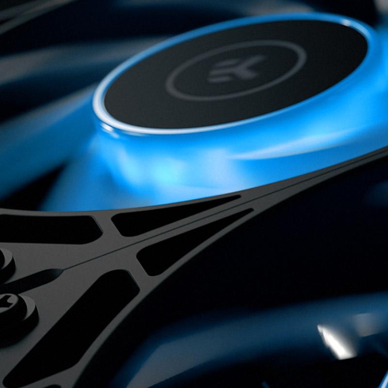 EK Water Blocks Nucleus AIO CR360 Lux D-RGB Processore Raffreddatore di liquidi tutto in uno 12 cm Nero 1 pz (EK Water Blocks E