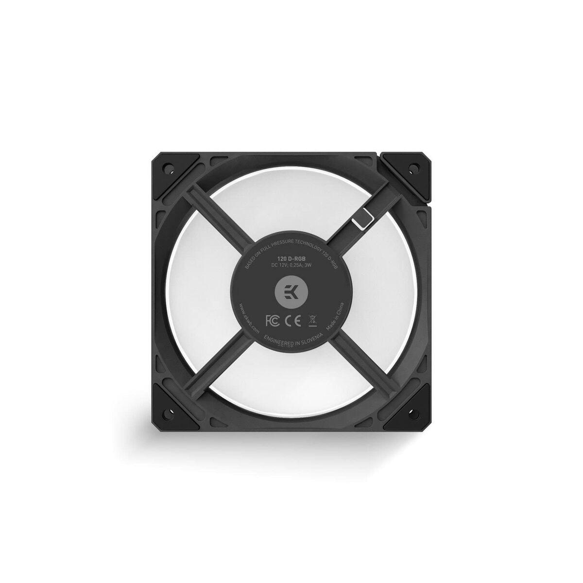 EK Water Blocks EK-Loop Fan FPT 120 DRGB High Static Pressure 550-2300rpm Black Fan - 120mm