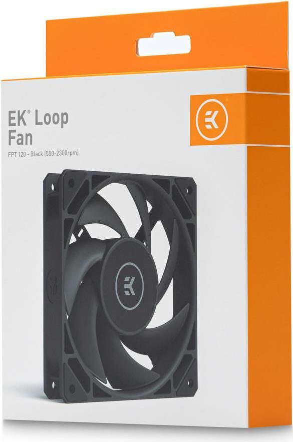 EK Water Blocks Loop Fan FPT 120 Case per computer Ventilatore 12 cm Nero 1 pz (EK Water Blocks EK-Loop Fan FPT 120 High Static