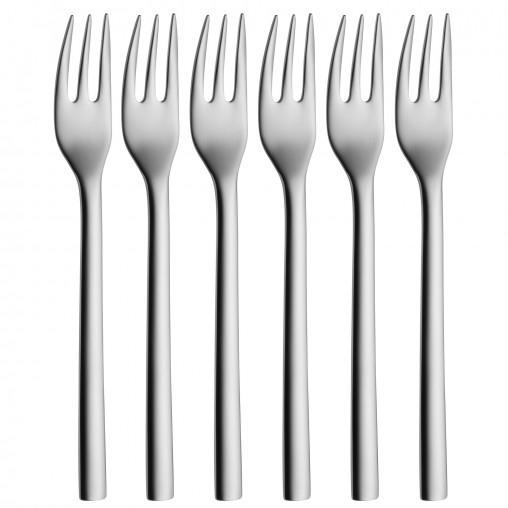 WMF 1291666046 Forchetta da torta Acciaio inossidabile 6 pz