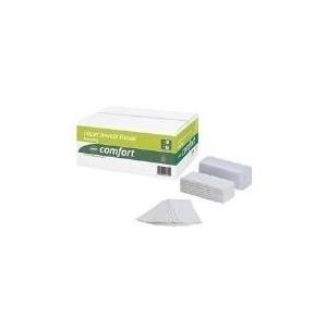 Comfort di carta da asciugamano WEPA, 250 x 230 mm, tessuto alto 2 strati bianco, V-fold, riciclaggio al 100%, goffratura del v