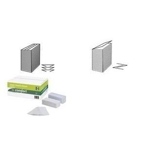 Comfort di carta da asciugamano WEPA, 250 x 230 mm, tessuto a 2 strati bianco naturale, V-fold, riciclaggio al 100%, goffratura