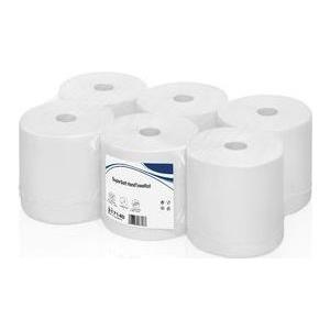 Rotolo di asciugamani wepa Super Soft 2 veli bianco brillante 140 m 100% cellulosa con goffratura a nido d'ape larghezza 198 mm